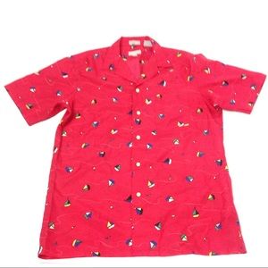 Michael Richards Men's Boat Red Shirt Size M